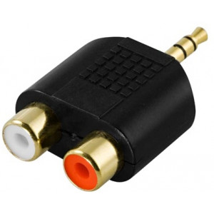 Ljudadapter 3.5mm - RCA x 2 (ha-ho).