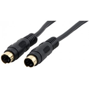 Kabel SVideo 4-pin ha-ha Guldpläterad (15m)