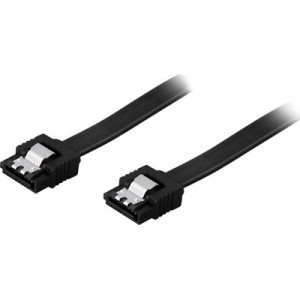 Kabel SATA rak-rak (0.5m) med låsklips