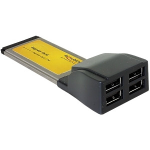Kontrollerkort USB 2.0 4st till ExpressCard 34mm.