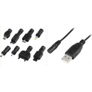 Kabel USB 2.0 A ha - Flera olika kontakter