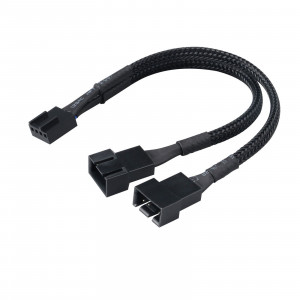 Kabel ström PWM-fläkt 4-pin 1 till 2 (ha-ho)