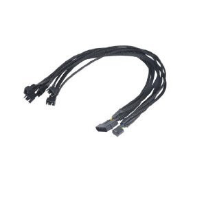 Kabel ström PWM-fläkt 4-pin till 4-pin x 5 (ha-ho) AK-CBFA03-45