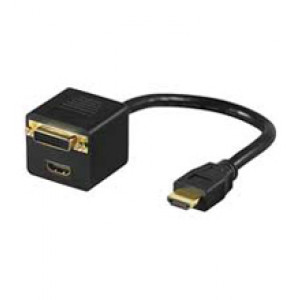 Adapter HDMI - HDMI + DVI (ha-ho+ho)*
