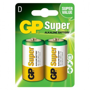 Batteri D (LR20) 2-pack - GP Super Alkaline 4891199000003