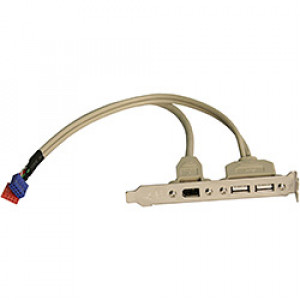 Expansionsslot bracket, USB x2 + Firewire 400 6pin