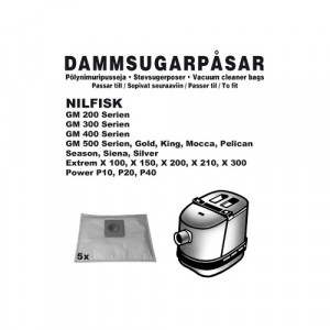 Dammsugarpåsar (5-pack) Nilfisk