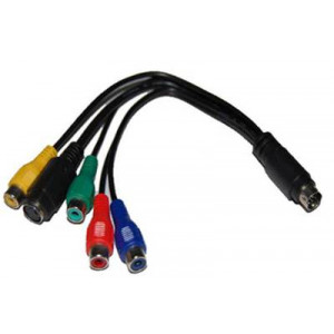 Kabel Svideo 7-pin - Komponentvideo + Svideo 4-pin