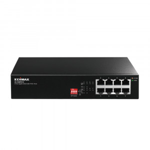 PoE Switch 8-portar - Edimax GS-1008PH V2 Gigabit.