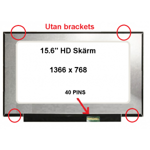 Laptopskärm 15.6" LED 40pin 1366x768 HD