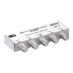 Switch DVB-S2 F-kontakt 4in-1ut.