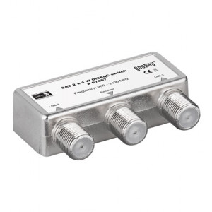 Switch DVB-S2 F-kontakt 2in-1ut