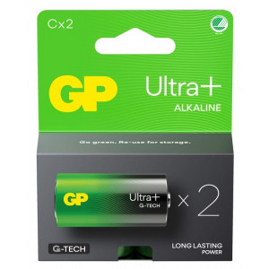 Batteri C (LR14) 2-pack GP Ultra Plus Alkaline