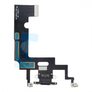 iPhone XR laddningskontakt svart med flexkabel, 821-01360-05