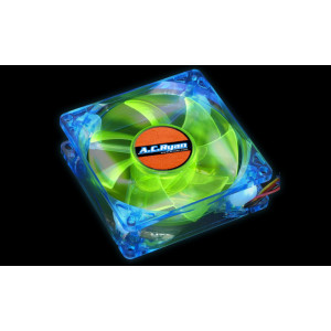 Fläkt 80mm - AC-Ryan Blue/Green 4xLED 3pin* 