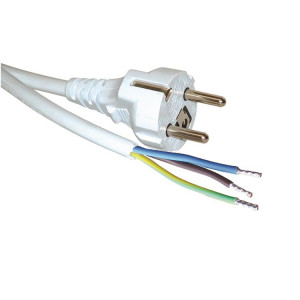 Apparatkabel CEE7 7 strömkabel 5m vit