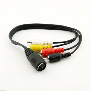 Audio adapterkabel DIN 5-pin - 4 x RCA ho-ha