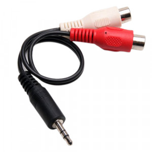 Audioadapter 3.5mm - RCA x 2 (ha-ho) 0.2m