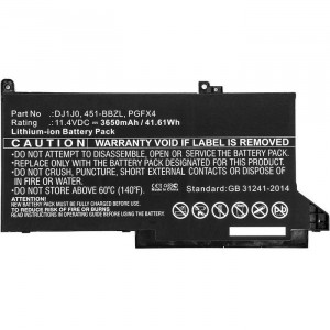 Batteri DELL Latitude 12 451-BBZL, ONFOH, PGFX4