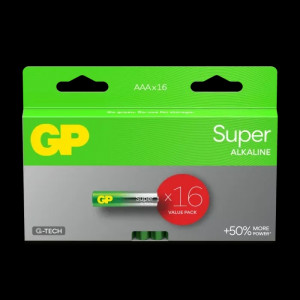 Batterier AAA (LR3) 16-pack GP Ultra Plus Alkaline