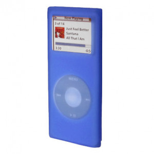 IPod Skal för Nano i mjukt silikon ljusblå.