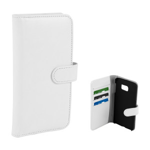 Fodral - Samsung Galaxy S6 Edge Plånboksfodral Vit
