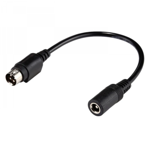 DC Laddkontakt DIN 3-pin till 5.5x2.5mm adapter 101601