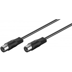 Ljudkabel DIN 5-pin hane - DIN 5-pin hane 1.5m