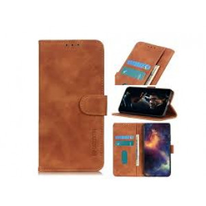 Fodral Huawei P Smart 2021 / Xiaomi 10 5G - Plånbok Retro brun