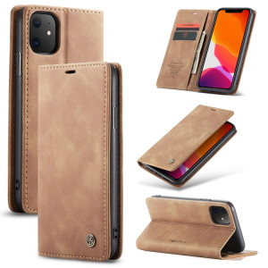 Fodral iPhone 11 - CaseMe Plånboksfodral Brun 101666