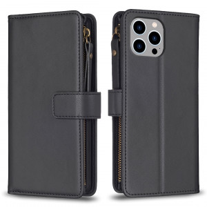 Fodral iPhone 12 PRO MAX - 9 kortplatser svart 101935