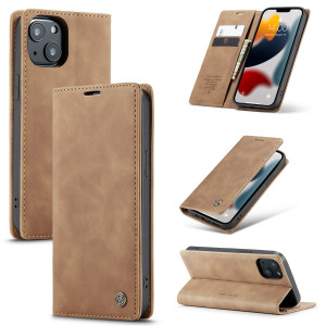 Fodral iPhone 13 - CaseMe Plånboksfodral Brun 101477