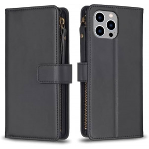 Fodral iPhone 13 PRO MAX - 9 kortplatser svart 101937