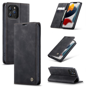Fodral iPhone 13 PRO MAX- CaseMe Plånbok Svart 101480