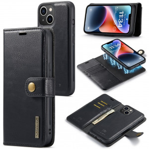 Fodral iPhone 14 PLUS - DG MING Plånbok 2i1 Svart 101520
