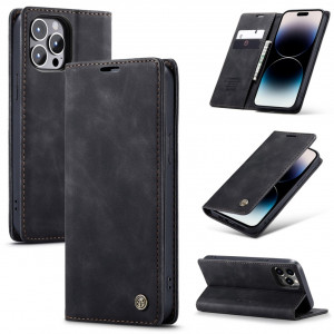 Fodral iPhone 14 PRO MAX - CaseMe Plånbok Svart 101516