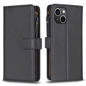 Fodral iPhone 15 - 9 kortplatser svart 101947