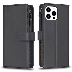 Fodral iPhone 15 PRO - 9 kortplatser svart 101945