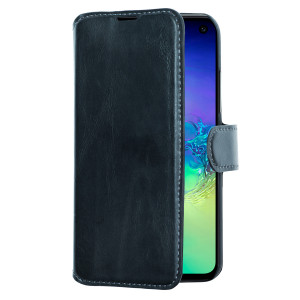 Fodral Samsung Galaxy S10e Slim plånboksfodral svart med kortplatser