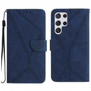 Fodral Samsung Galaxy S24 ULTRA - Konstläder Blå 102394
