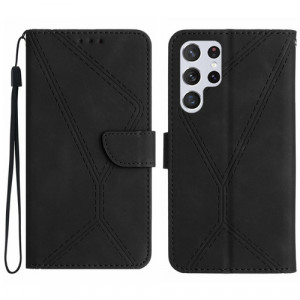 Fodral Samsung Galaxy S24 ULTRA - Konstläder Svart 102393