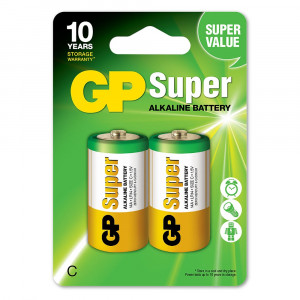 Batteri C (LR14) 2-pack - GP Super Alkaline