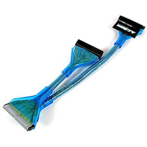 IDE kabel 2 kontakter 15cm ATA Rund AC Ryan UV Blå
