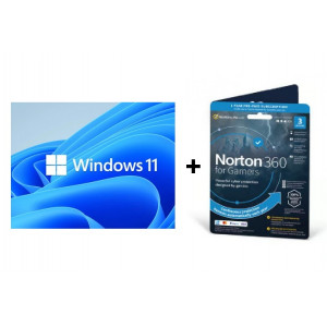Microsoft Windows 11 + 1 års Internet Security 3-användare installerat