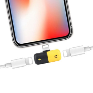 Lightning - Lightgning + Lightning adapter, svart/ IPLH-502
