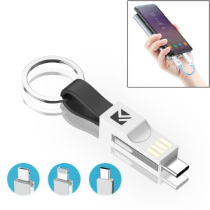 Laddkabel i nyckelring USB-C Lightning micro USB