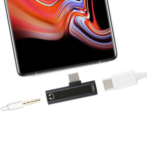 USB C Headset 3.5mm och USB-C laddadapter