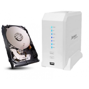 NAS Jensen eBOX 2-Disk GLAN 2xUSB + Hårddisk 2TB