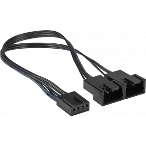 Kabel ström PWM-fläkt splitter x 2 AK-CBFASPLIT-8BK