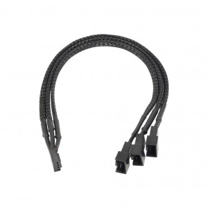Kabel strömadapter PWM fläkt 4-pin - 2 x 4-pin + 3-pin